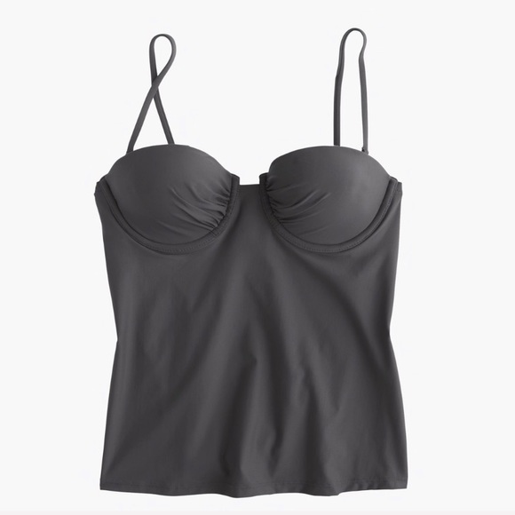 NWT J. Crew Navy Underwire Halter Tankini Top 6 - Picture 8 of 8